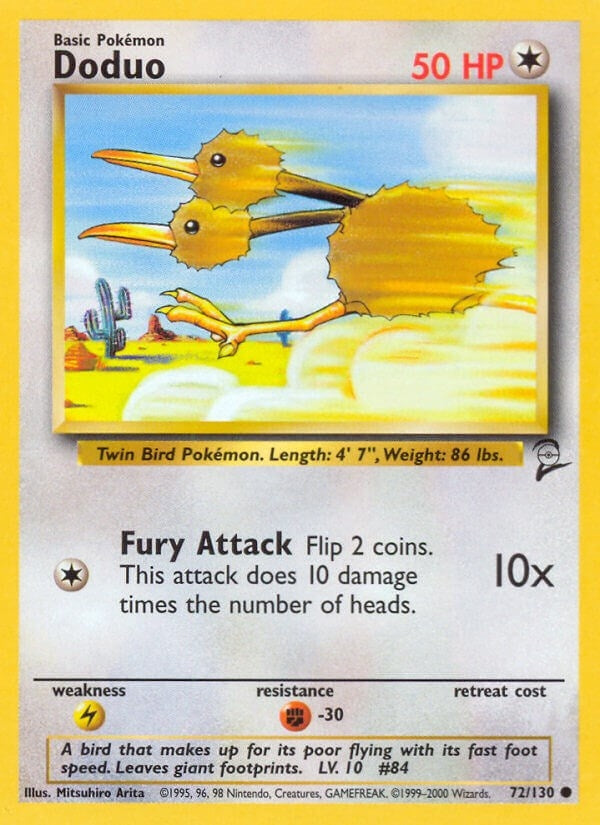 Image for Doduo (072/130) [Base Set 2] - Pokemon