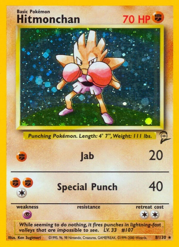 Image for Hitmonchan (008/130) [Base Set 2] - Pokemon