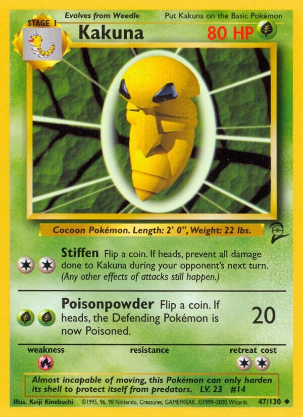 Image for Kakuna (047/130) [Base Set 2] - Pokemon