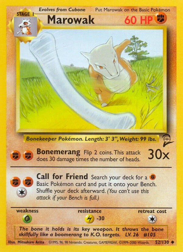 Image for Marowak (052/130) [Base Set 2] - Pokemon