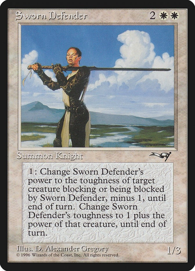 Image for Sworn Defender [Alliances] - Magic: The Gathering
