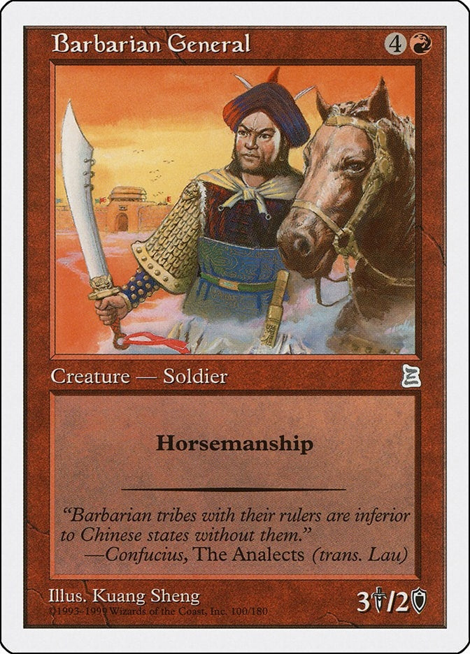 Image for Barbarian General (100) [Portal Three Kingdoms] - Magic: The Gathering
