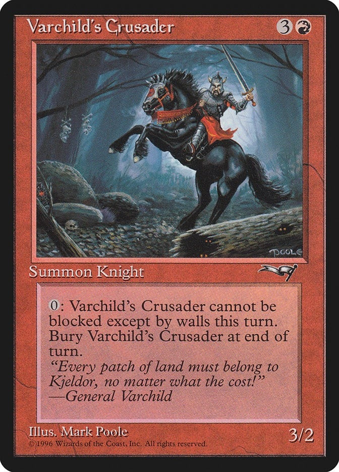 Image for Varchild's Crusader (121) [Alliances] - Magic: The Gathering