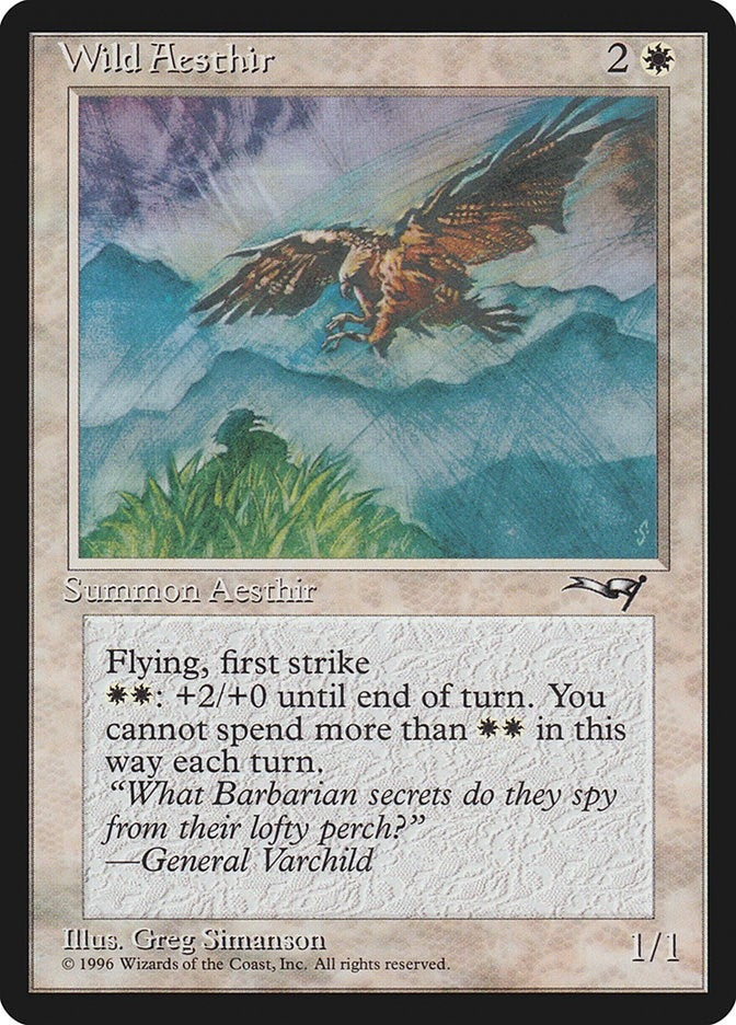 Image for Wild Aesthir (Blue Mountains) (155) [Alliances] - Magic: The Gathering