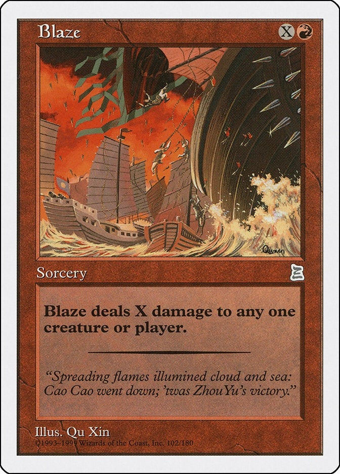 Image for Blaze (102) [Portal Three Kingdoms] - Magic: The Gathering