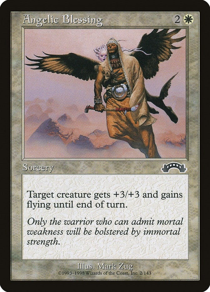 Image for Angelic Blessing (2) [Exodus] - Magic: The Gathering