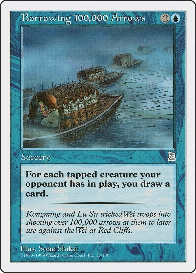 Image for Borrowing 100,000 Arrows (35) [Portal Three Kingdoms] - Magic: The Gathering