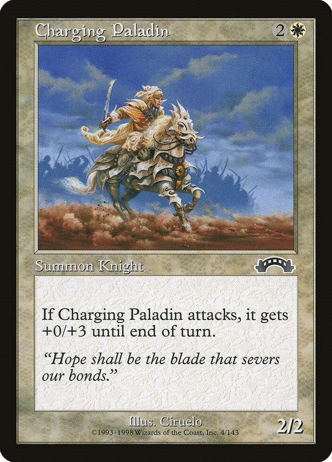 Image for Charging Paladin (4) [Exodus] - Magic: The Gathering