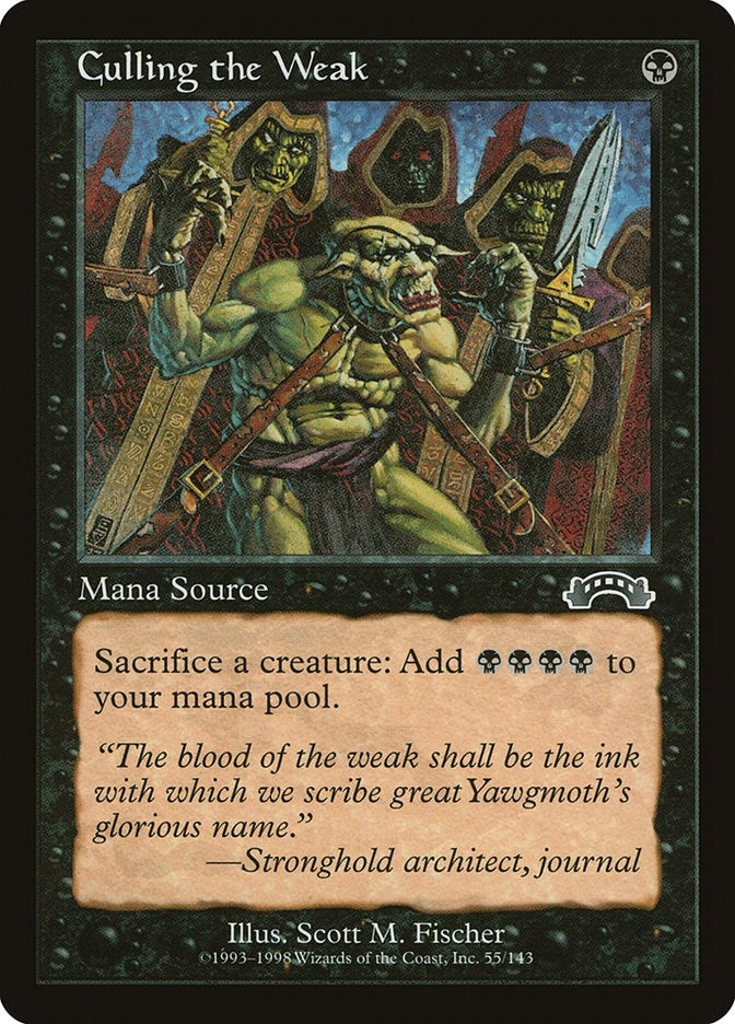 Image for Culling the Weak (55) [Exodus] - Magic: The Gathering
