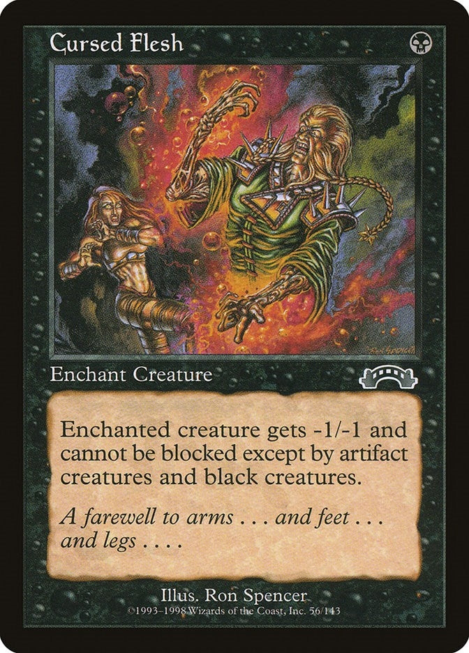 Image for Cursed Flesh (56) [Exodus] - Magic: The Gathering