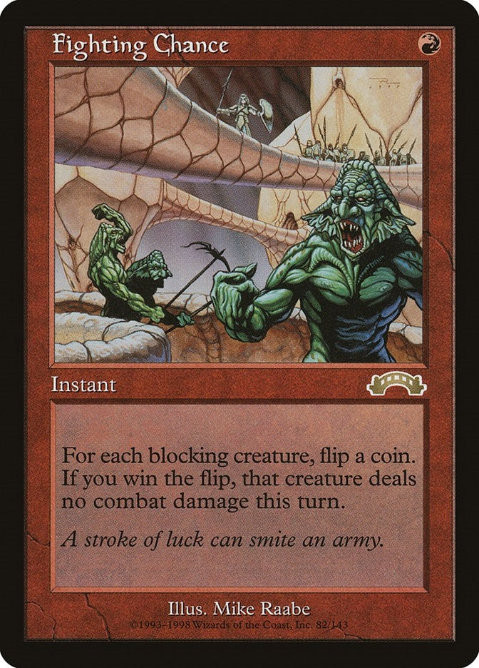 Image for Fighting Chance (82) [Exodus] - Magic: The Gathering