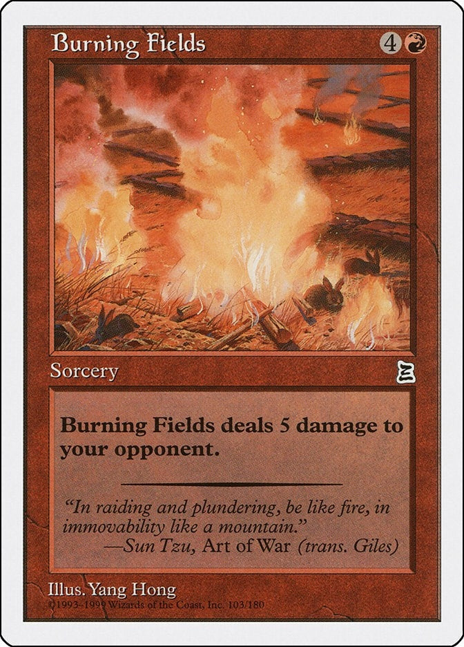 Image for Burning Fields (103) [Portal Three Kingdoms] - Magic: The Gathering