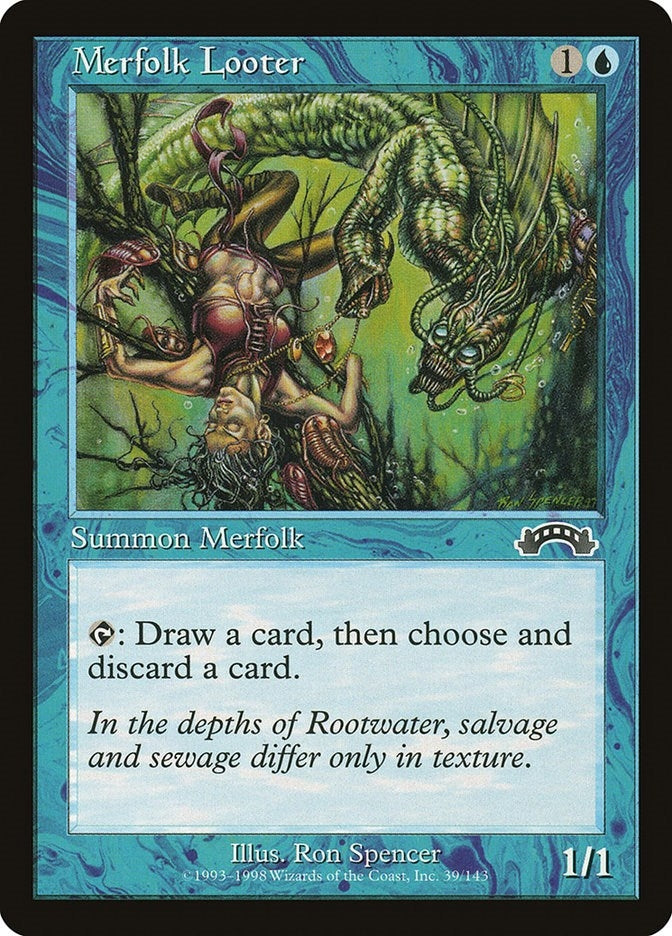 Image for Merfolk Looter (39) [Exodus] - Magic: The Gathering