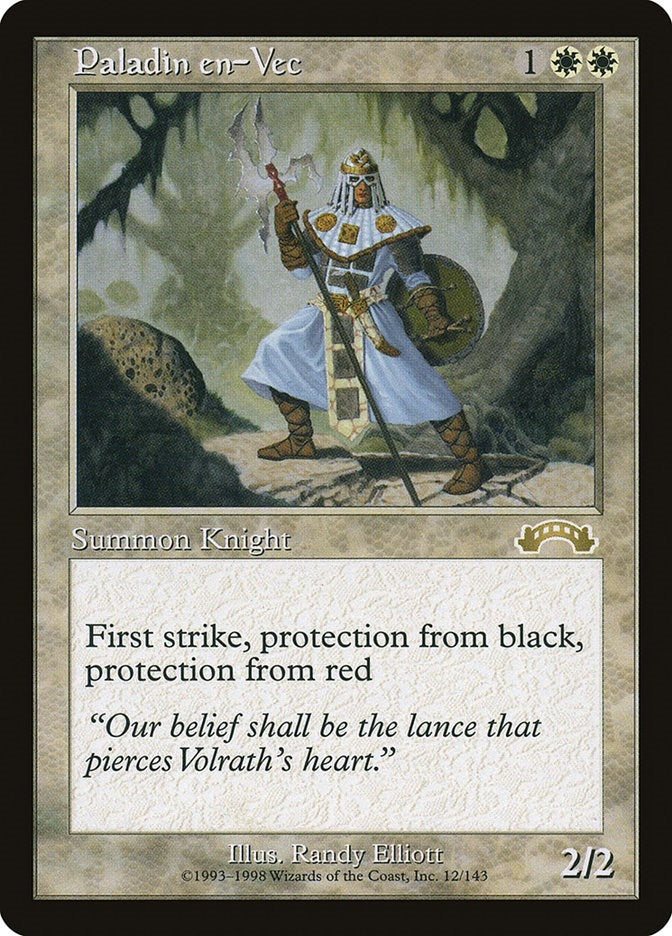 Image for Paladin en-Vec (12) [Exodus] - Magic: The Gathering