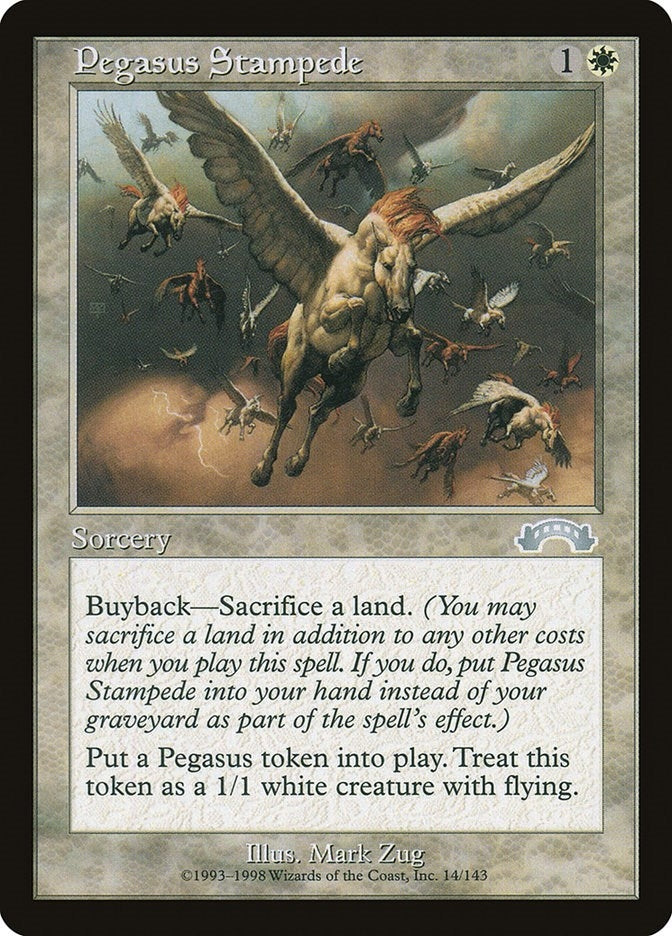 Image for Pegasus Stampede (14) [Exodus] - Magic: The Gathering