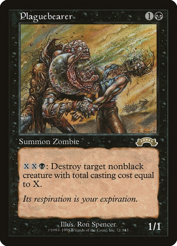 Image for Plaguebearer (71) [Exodus] - Magic: The Gathering