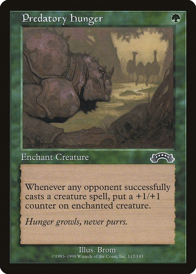 Image for Predatory Hunger (117) [Exodus] - Magic: The Gathering