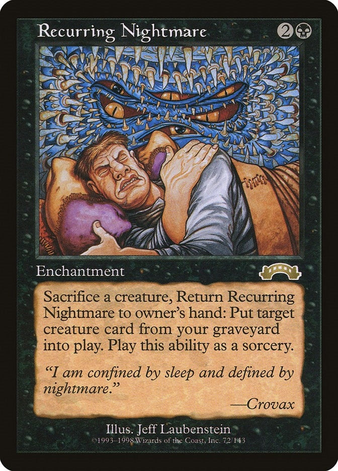 Image for Recurring Nightmare (72) [Exodus] - Magic: The Gathering