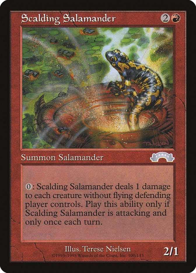 Image for Scalding Salamander (100) [Exodus] - Magic: The Gathering