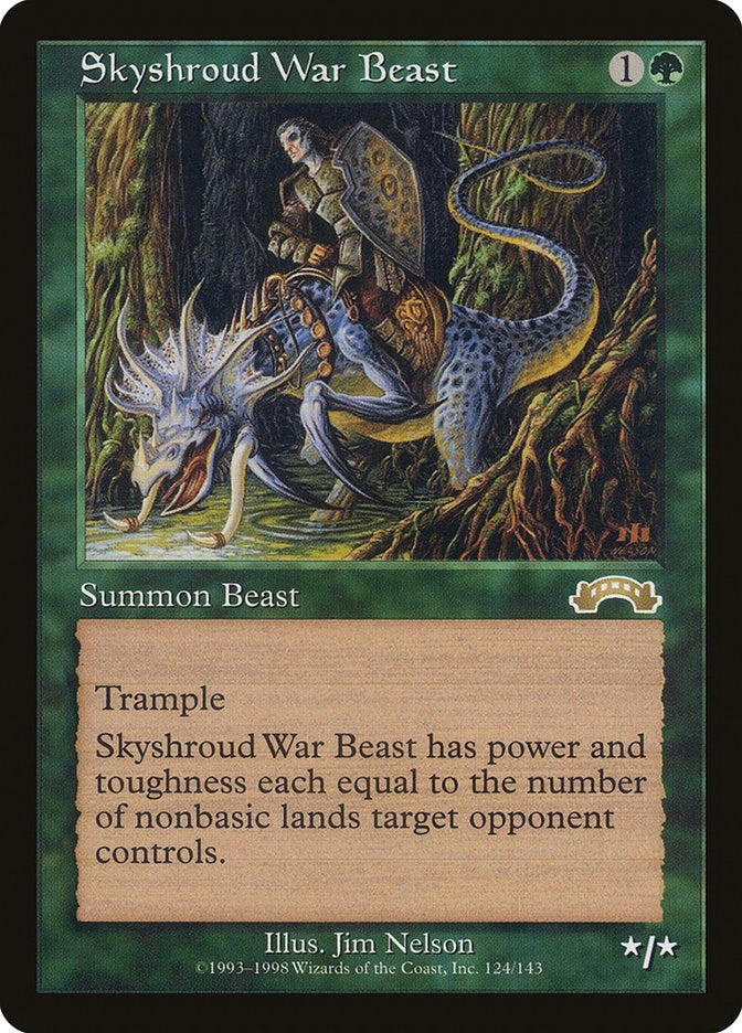 Image for Skyshroud War Beast (124) [Exodus] - Magic: The Gathering