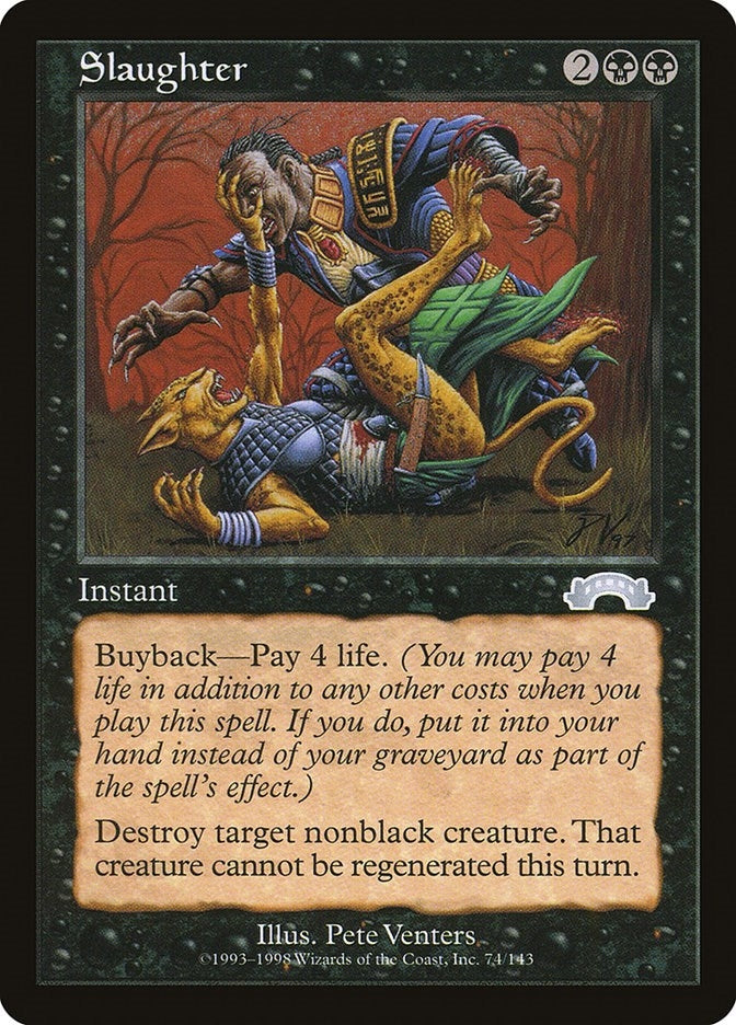 Image for Slaughter (74) [Exodus] - Magic: The Gathering