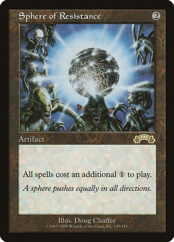 Image for Sphere of Resistance (139) [Exodus] - Magic: The Gathering