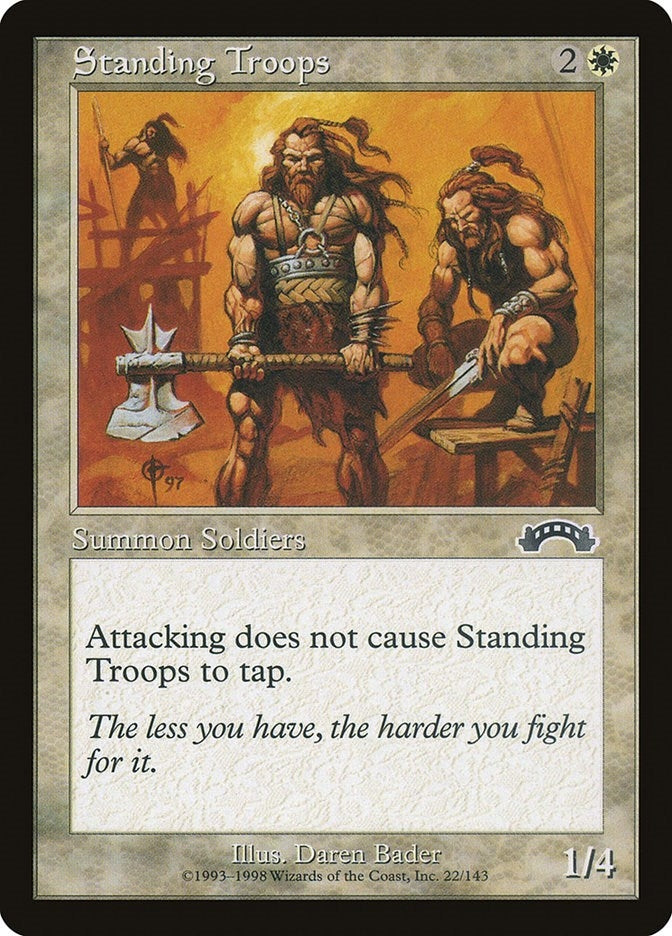 Image for Standing Troops (22) [Exodus] - Magic: The Gathering