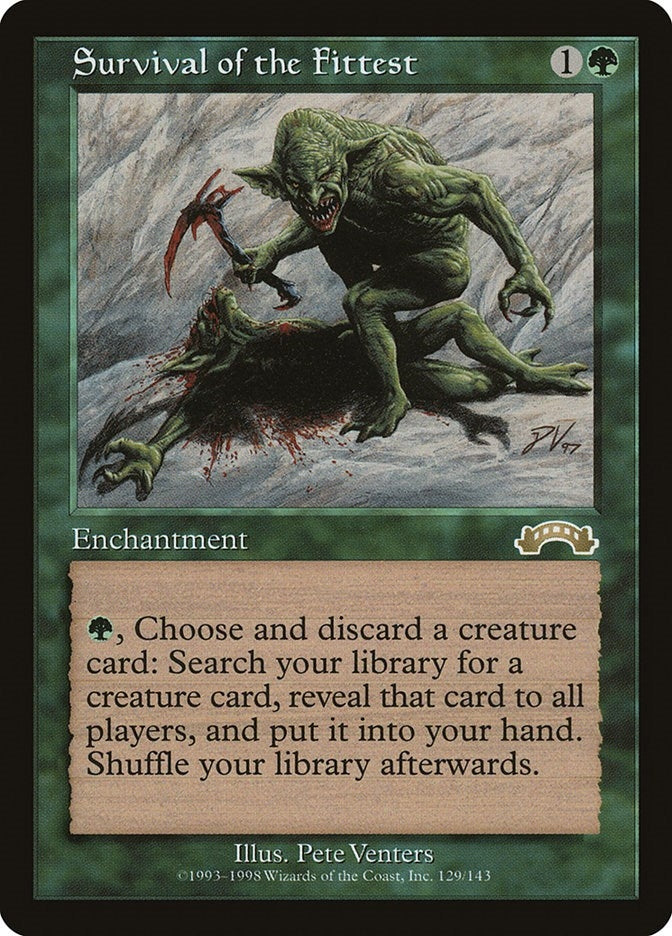 Image for Survival of the Fittest (129) [Exodus] - Magic: The Gathering