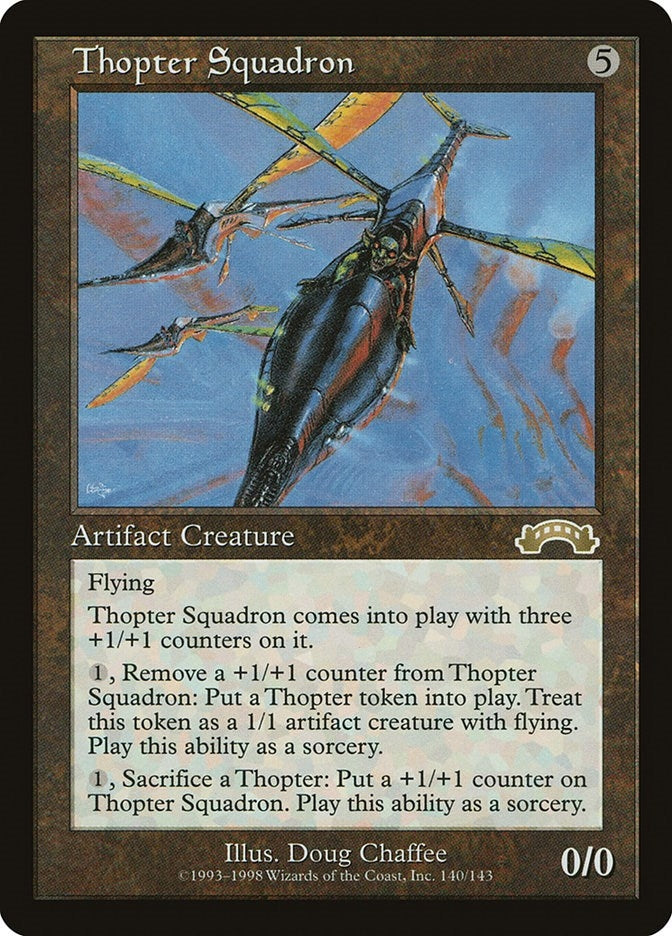 Image for Thopter Squadron (140) [Exodus] - Magic: The Gathering