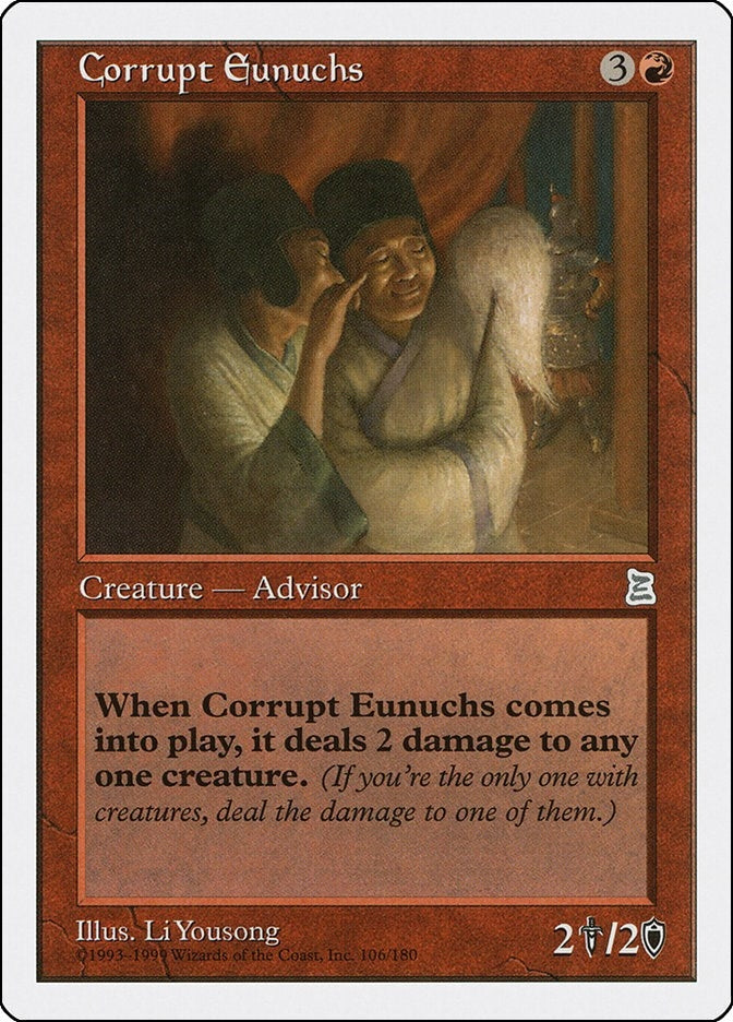 Image for Corrupt Eunuchs (106) [Portal Three Kingdoms] - Magic: The Gathering