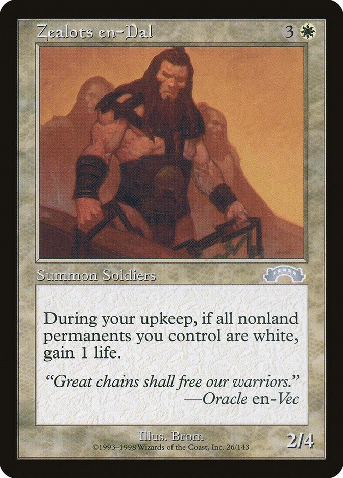 Image for Zealots en-Dal (26) [Exodus] - Magic: The Gathering