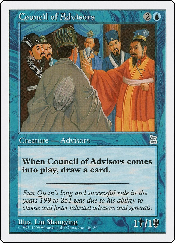 Image for Council of Advisors (40) [Portal Three Kingdoms] - Magic: The Gathering