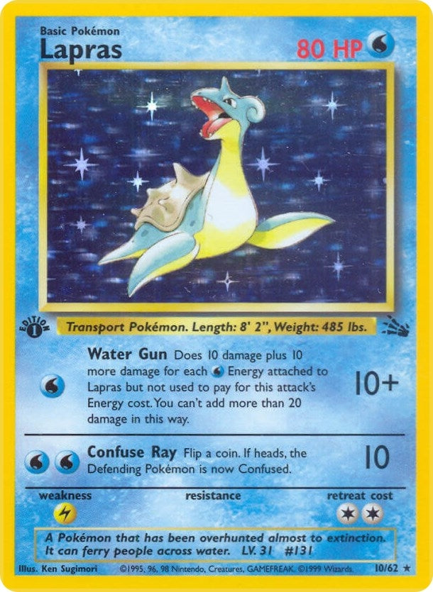 Image for Lapras (10) (10/62) [Fossil] - Pokemon