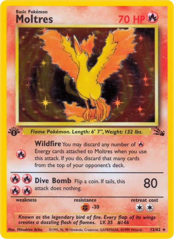 Image for Moltres (12) (12/62) [Fossil] - Pokemon