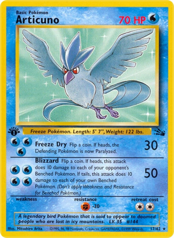 Image for Articuno (17) (17/62) [Fossil] - Pokemon