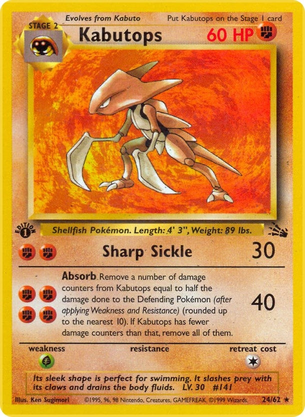 Image for Kabutops (24) (24/62) [Fossil] - Pokemon