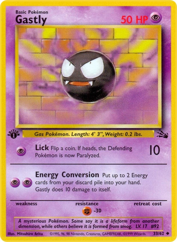 Image for Gastly (33/62) [Fossil] - Pokemon