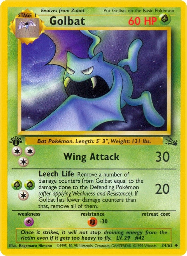 Image for Golbat (34/62) [Fossil] - Pokemon