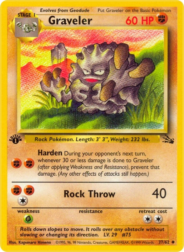 Image for Graveler (37/62) [Fossil] - Pokemon