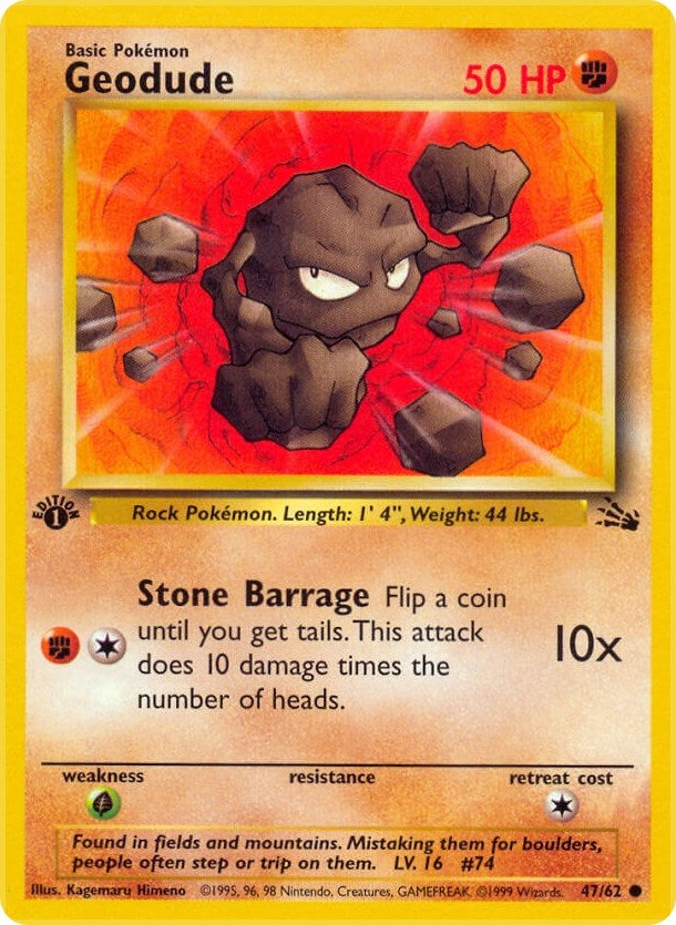 Image for Geodude (47/62) [Fossil] - Pokemon