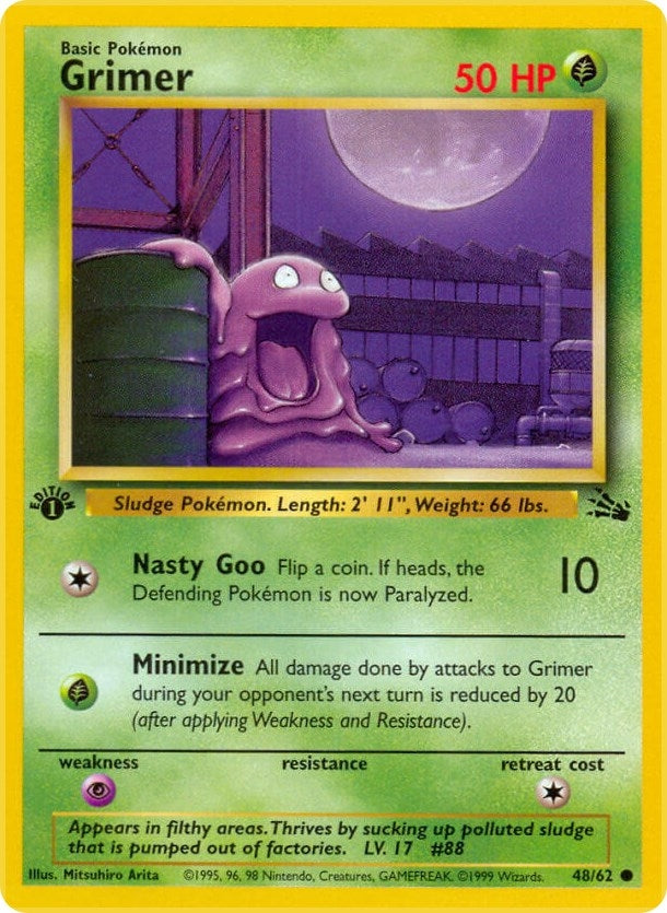 Image for Grimer (48/62) [Fossil] - Pokemon
