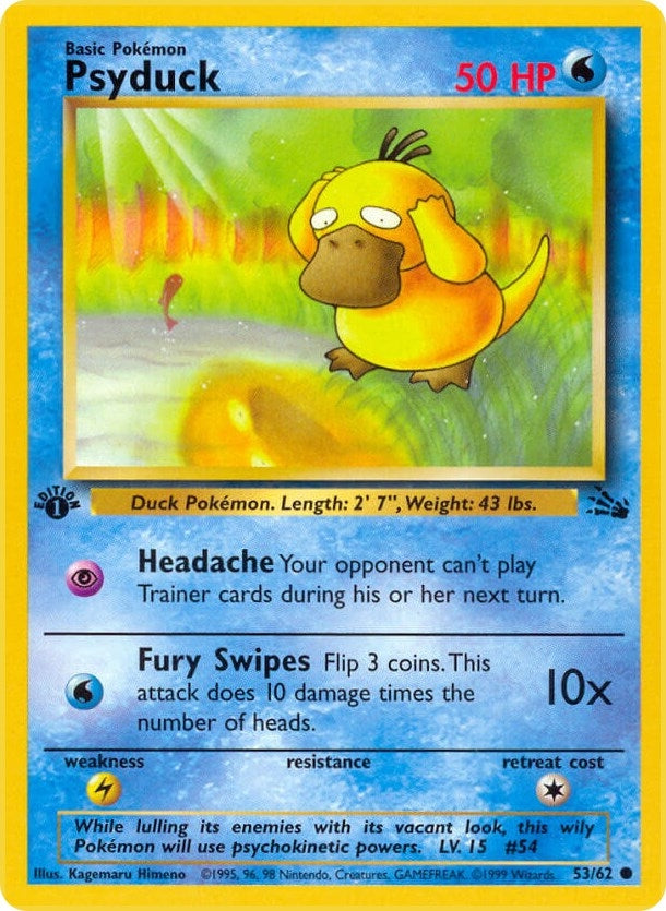Image for Psyduck (53/62) [Fossil] - Pokemon