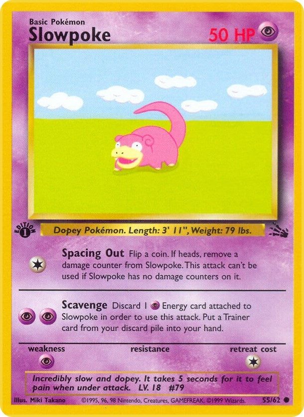 Image for Slowpoke (55/62) [Fossil] - Pokemon