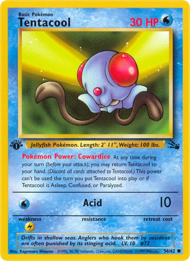 Image for Tentacool (56/62) [Fossil] - Pokemon