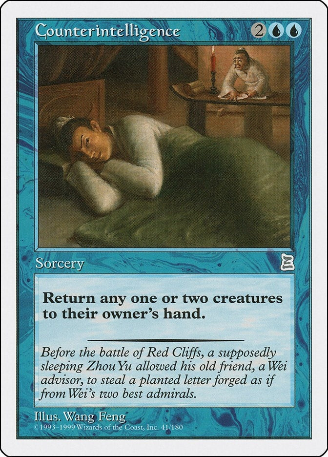 Image for Counterintelligence (41) [Portal Three Kingdoms] - Magic: The Gathering
