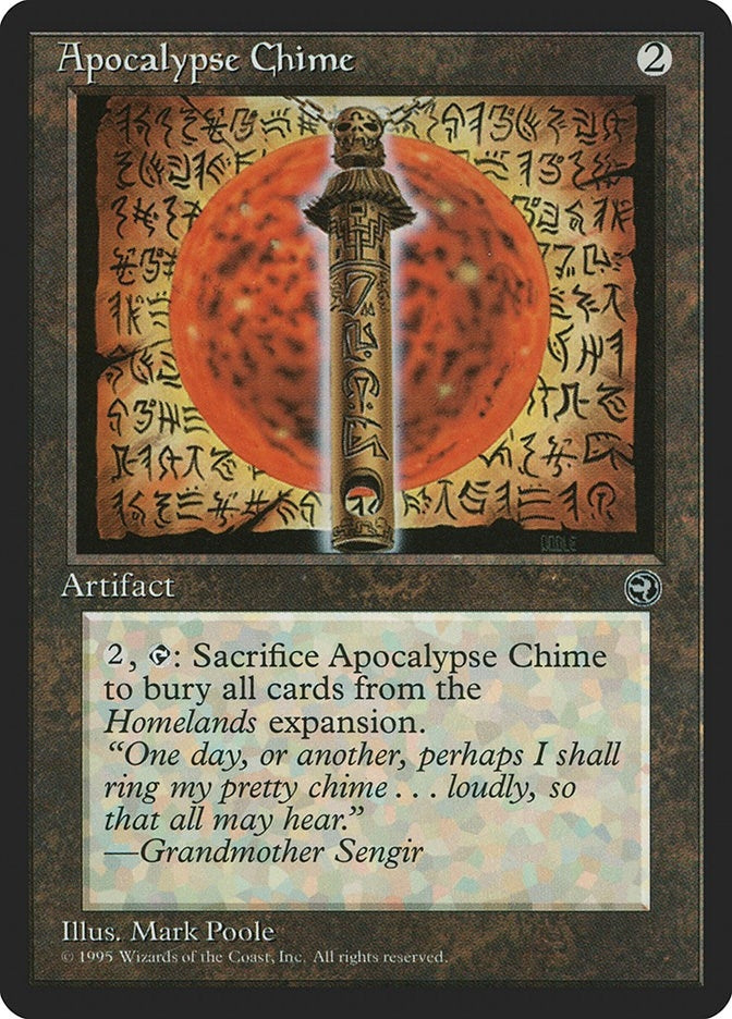 Image for Apocalypse Chime [Homelands] - Magic: The Gathering