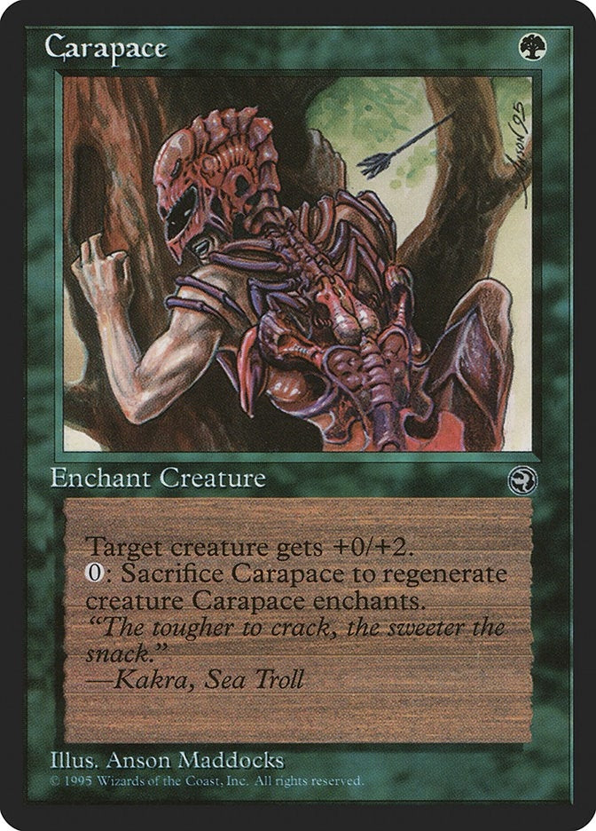 Image for Carapace (55) [Homelands] - Magic: The Gathering