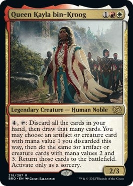 Image for Queen Kayla bin-Kroog (218) [The Brothers' War] - Magic: The Gathering