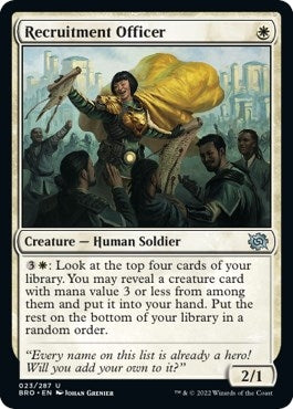 Image for Recruitment Officer (23) [The Brothers' War] - Magic: The Gathering