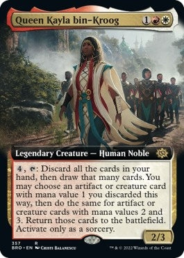 Image for Queen Kayla bin-Kroog (Extended Art) (357) [The Brothers' War] - Magic: The Gathering